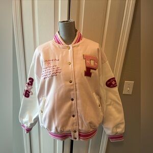 Victoria secret live shack fancy varsity jacket size XL